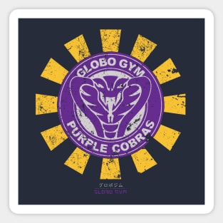 Globo Gym Purple Cobras Retro Japanese Dodgeball Magnet